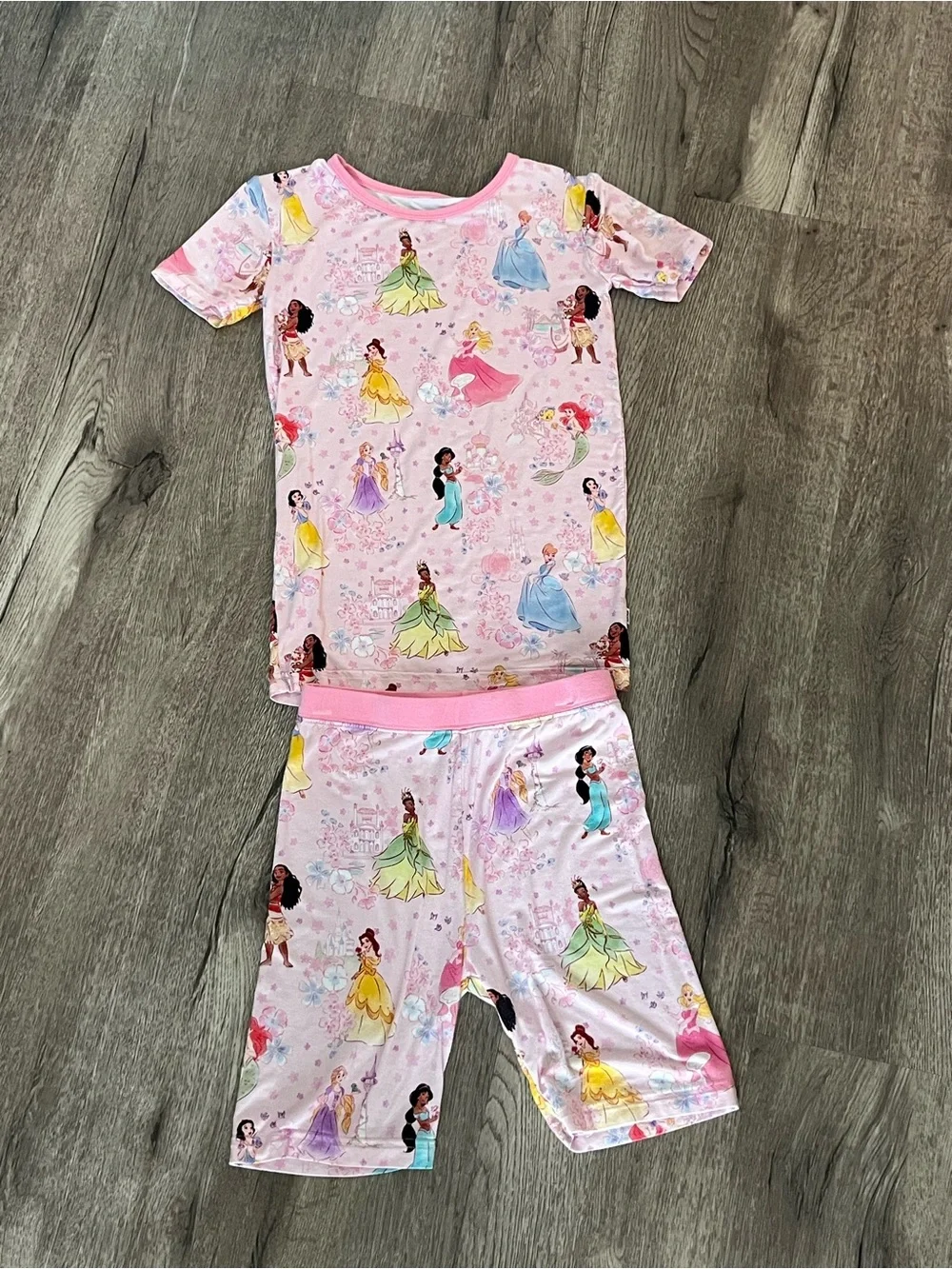 Little Sleepies Disney Princess Shorts Pajamas Set 7/8
